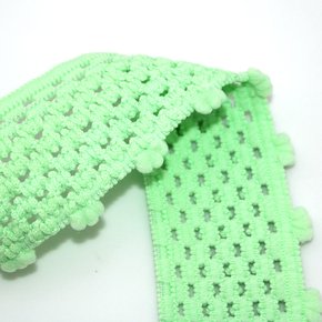 Elástico Vazado Pompom 5,4cm