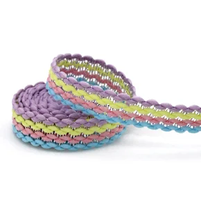 Fita Rígida Zig Zag Ruby 1,3cm Azul/Rosa/Amarelo/Lilás/Prata