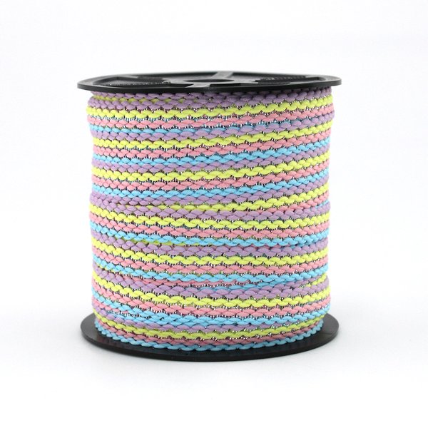 02 fita rigida zig zag ruby 1 3cm azul rosa amarelo lilas prata peca com 50m