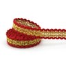 01 fita rigida zig zag ruby 1 3cm vermelho ouro peca com 50m