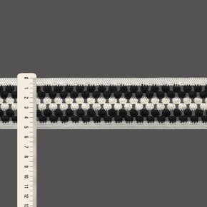 Elástico Crochê Listrado Maria 5,2cm