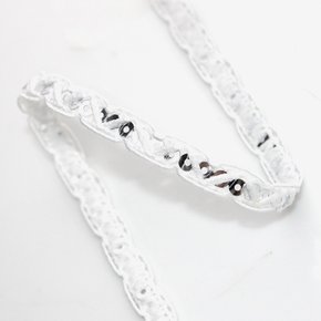 Passamanaria Zig Zag Paetê 7mm Sem Beneficiamento/Prata